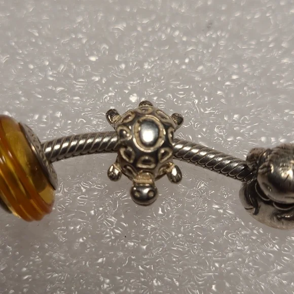 Vintage Pandora Charm Bracelet with Charms 925 - Picture 13 of 15